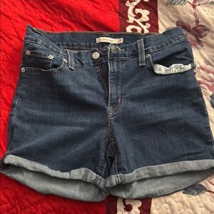Women's Blue Denim Shorts